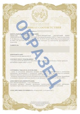 Образец Сертификат СТО 01.064.00220722.2-2020 Шумерля Сертификат СТО 01.064.00220722.2-2020 